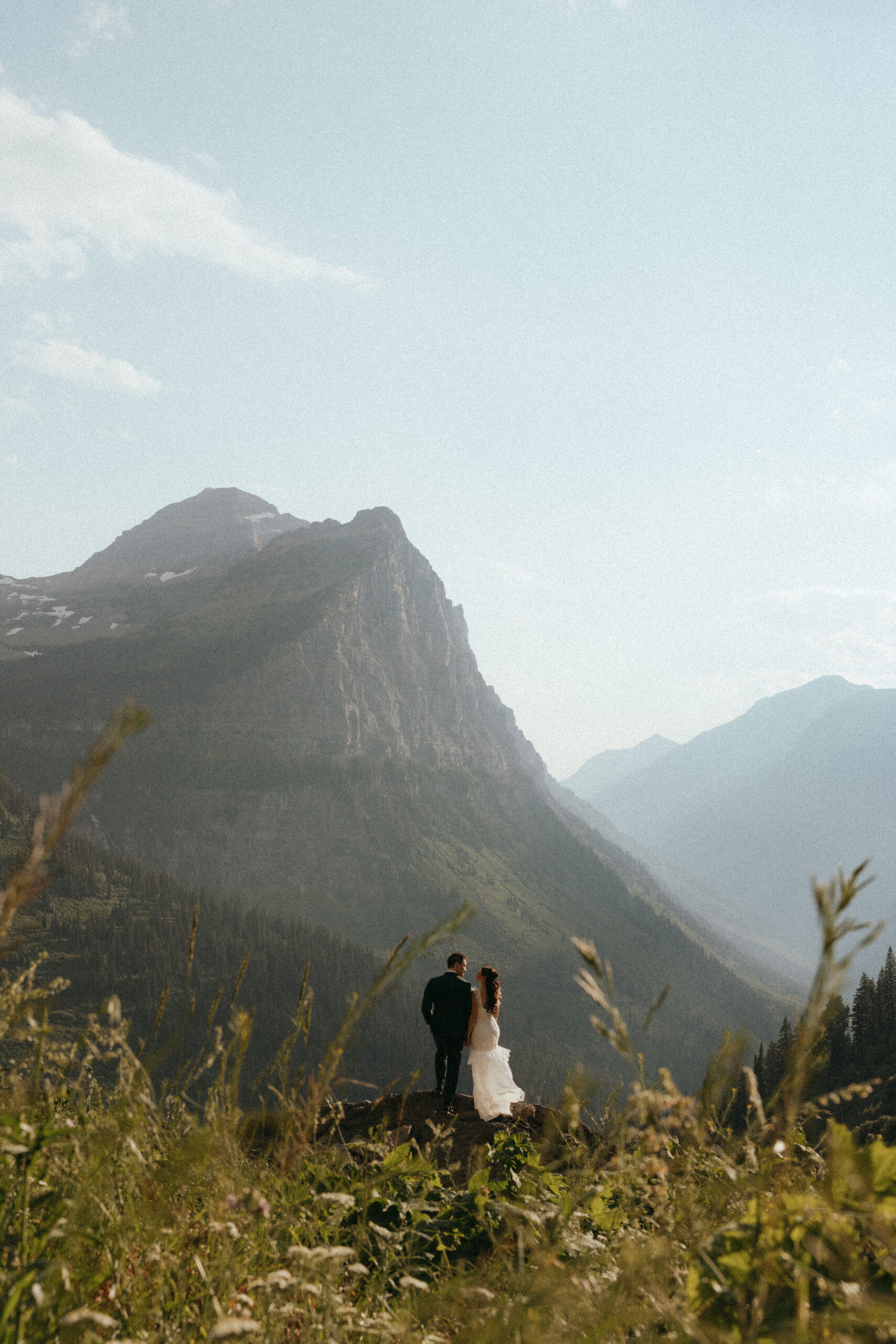 Glacier National Park, Montana? This stunning destination is filled with snow-capped peaks, crystal-clear lakes, and some of the most romantic spots in the country to say I do.